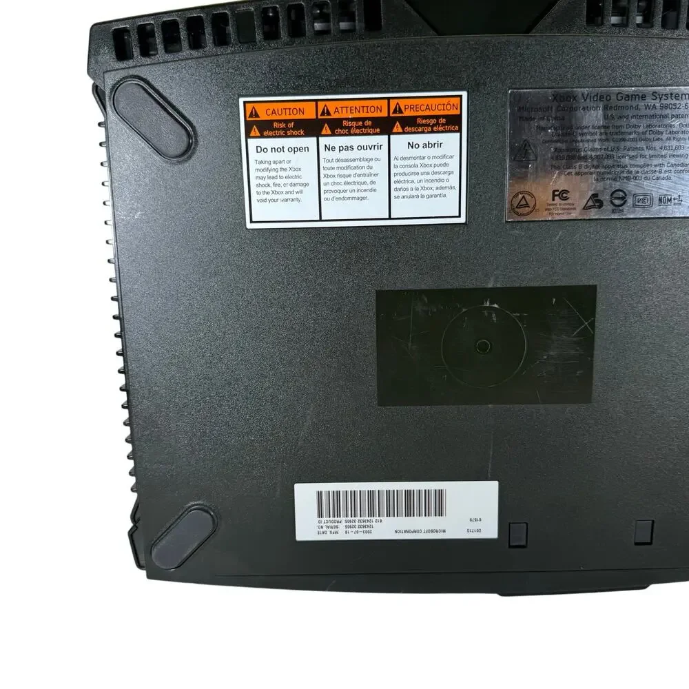 Microsoft Original Xbox For Parts And Repair, Power On, Disc Driver Stuck